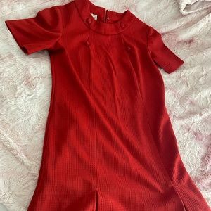 Vintage Korell burnt orange dress